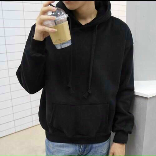 Áo HOODIE Nam Nữ, áo nỉ unisex  Trơn Vải Nỉ Phom Rộng UNISEX từ 45kg - 90kg