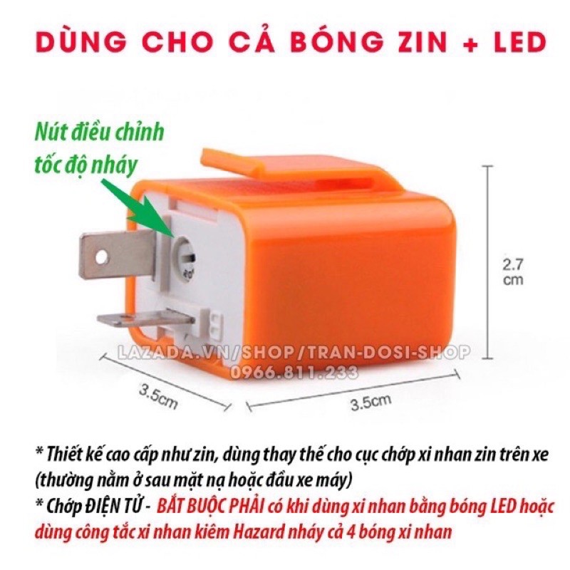 Công tắc tích hợp ưu tiên xi nhan cộng cục chớp tăng chỉnh nhanh chaạ