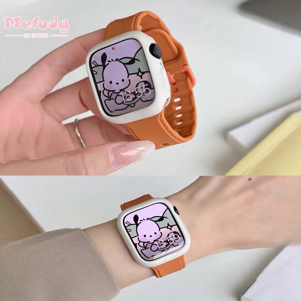 Bộ Dây Đeo + Vỏ Bảo Vệ Cao Cấp Cho Apple Watch Series 7/6/5/SEiwatch45/44/42/41/40/38mm