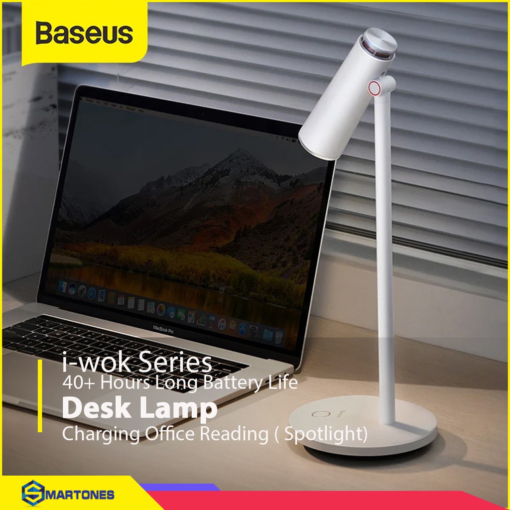 Đèn bàn Baseus i-wok 3 chế độ sáng , tích hợp pin 1800mah bảo vệ mắt khi học và làm việc