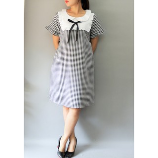 Đầm bầu caro dễ thương