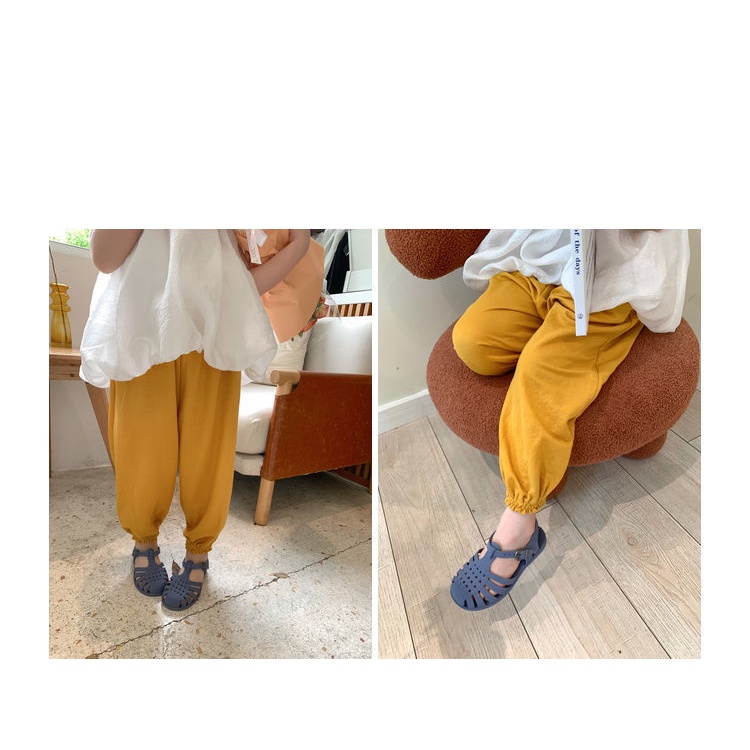 [Babycat] Hàng Có Sẵn Quần Dài Mỏng Chống Muỗi Phong Cách Nhật Bản Hàn Quốc Mùa Hè Hàng Mới 2022 Dành Cho Bé Gái