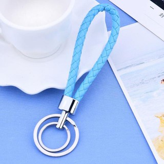 Móc khóa bện dây da