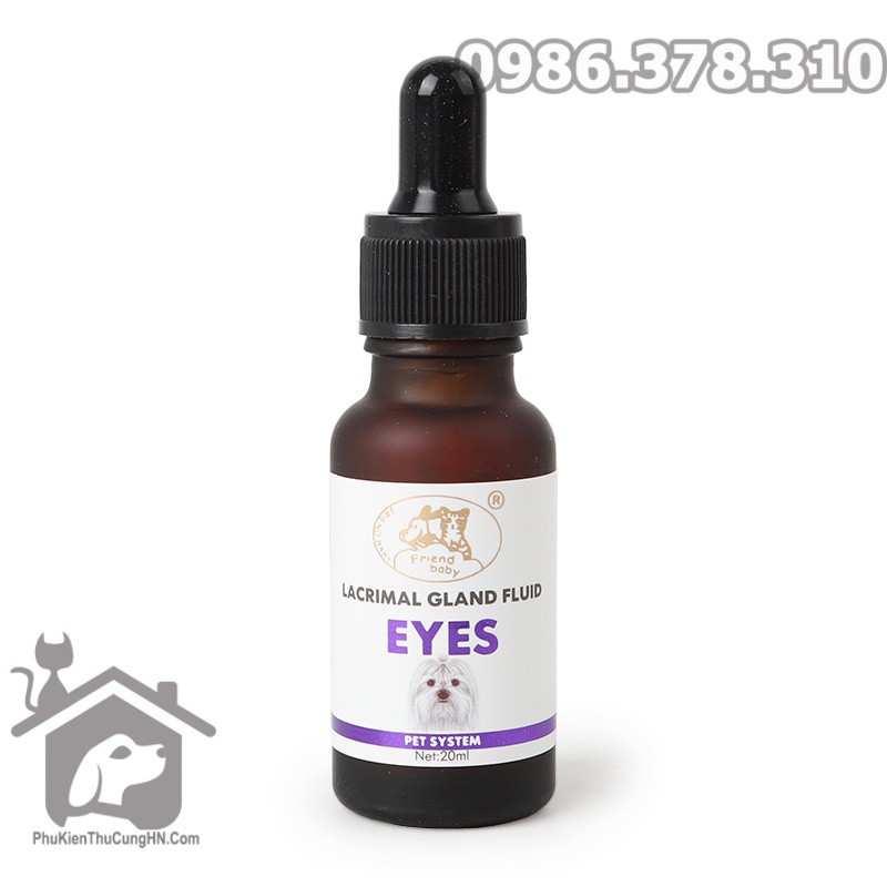 Trị chảy nước mắt ở chó mèo Lacrimal Gland Fluid EYES 20ml - Phụ kiện thú cưng Hà Nội