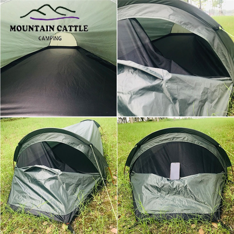 [Hàng Sẵn] Lều cắm trại cho một người Túi ngủ ngoài trời di động không thấm nước nhẹ【Southdakota051】