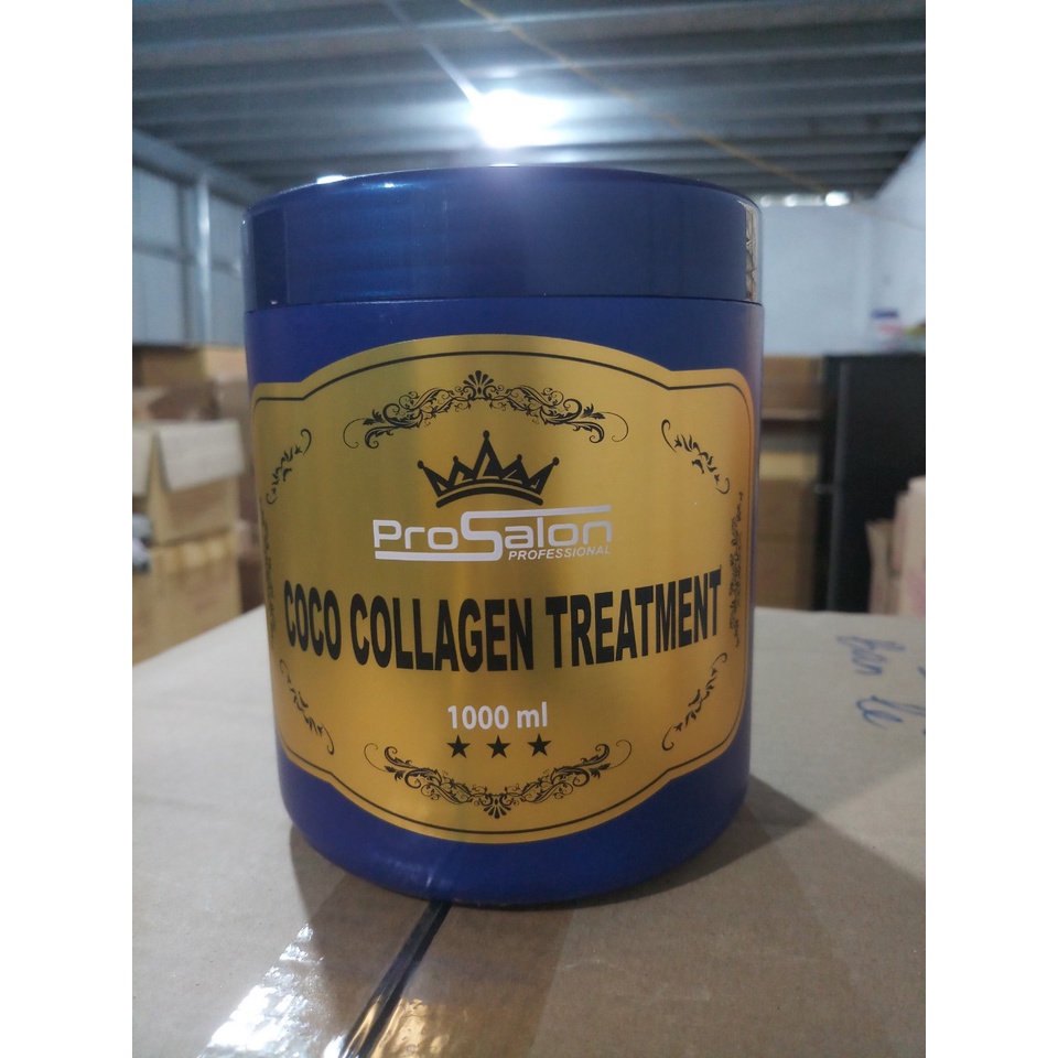 Hấp Dầu Phục Hồi Tóc Coco Collagen Treatment ProSalon - Xanh