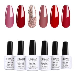 Bộ 6 Lọ Sơn Móng Tay Dạ Quang Màu Xanh Hoa Hồng 10ml