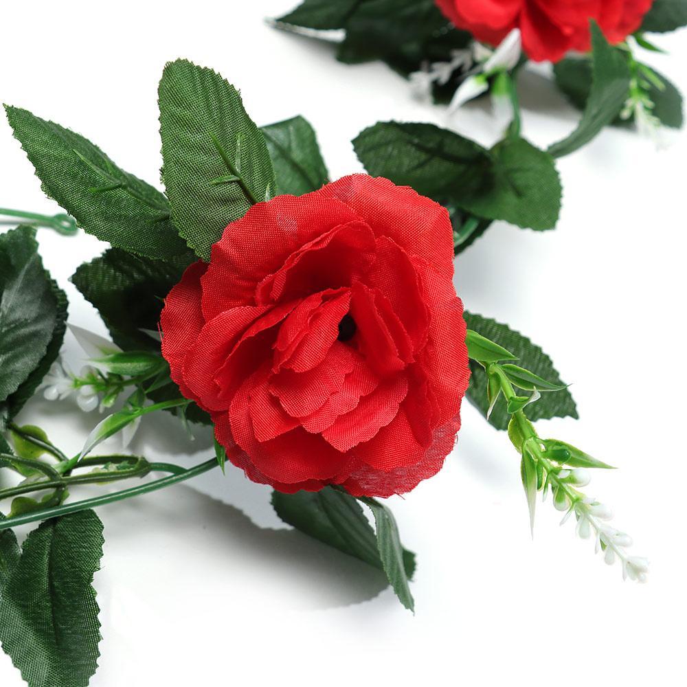 KUNHEV Dây Hoa Hồng Lụa Nhiều Màu Treo Trang Trí Tiệc Cưới / Sân Vườn