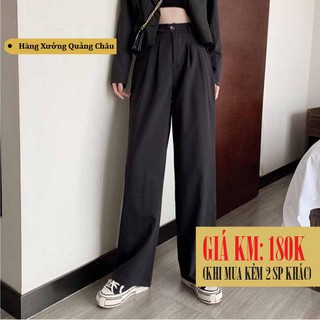 [SẴN] Quần tây nữ ống rộng lưng cao Ulzzang Quảng Châu QDV11