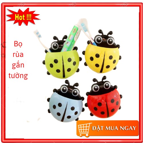 Bọ rùa gắn tường đựng bàn chải siêu tiện ích - 00260