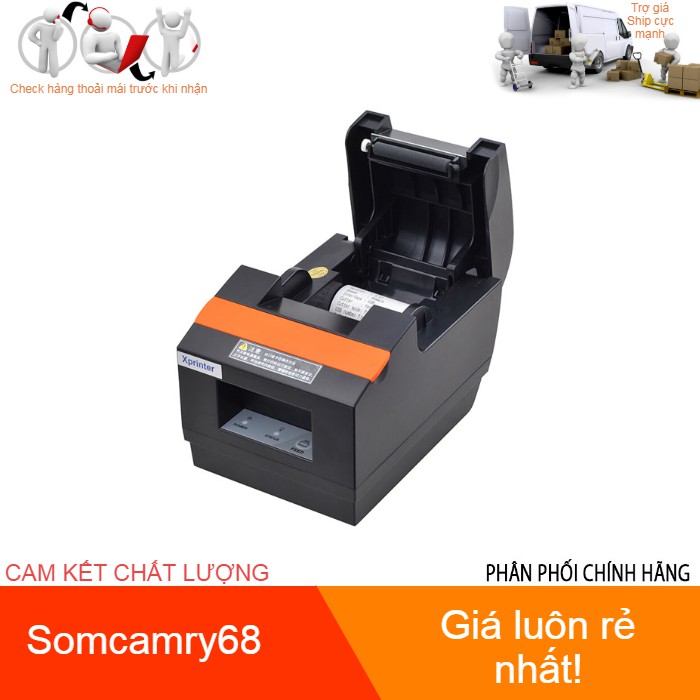 Máy in hóa đơn Xprinter Q90EC kết nối Bluetooth + USB, khổ in 58mm, tự cắt giấy | BigBuy360 - bigbuy360.vn