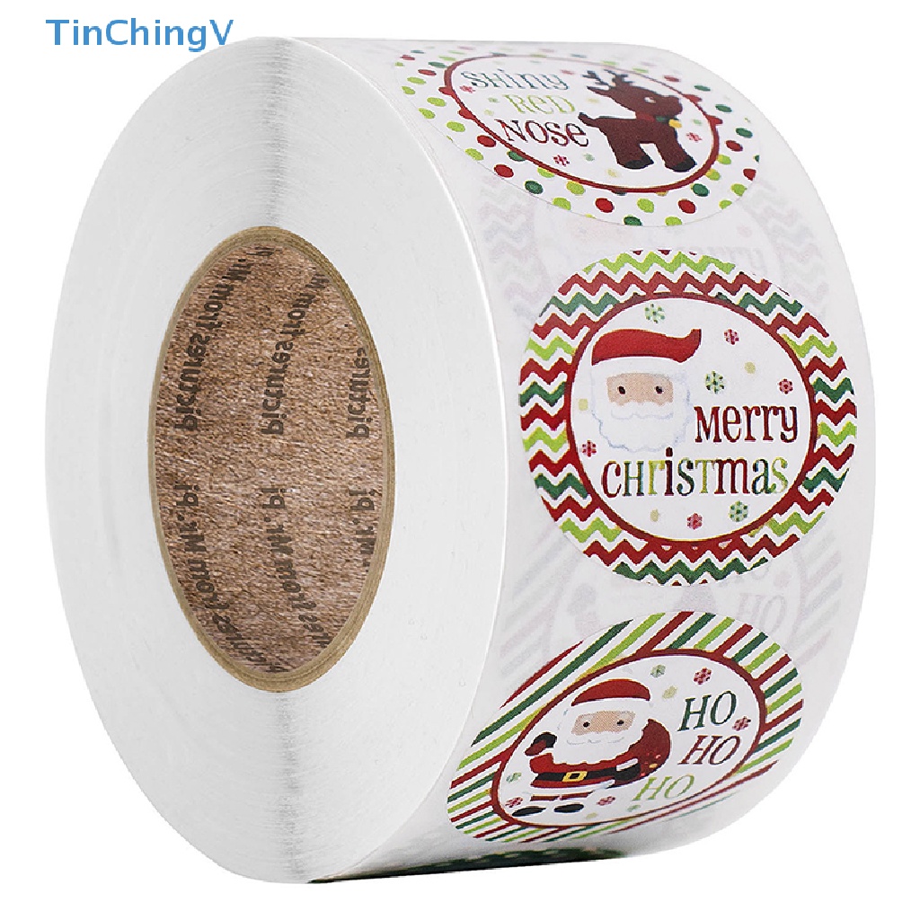Cuộn 500 Nhãn Dán Thank You Giáng Sinh Trang Trí Sổ Tay
