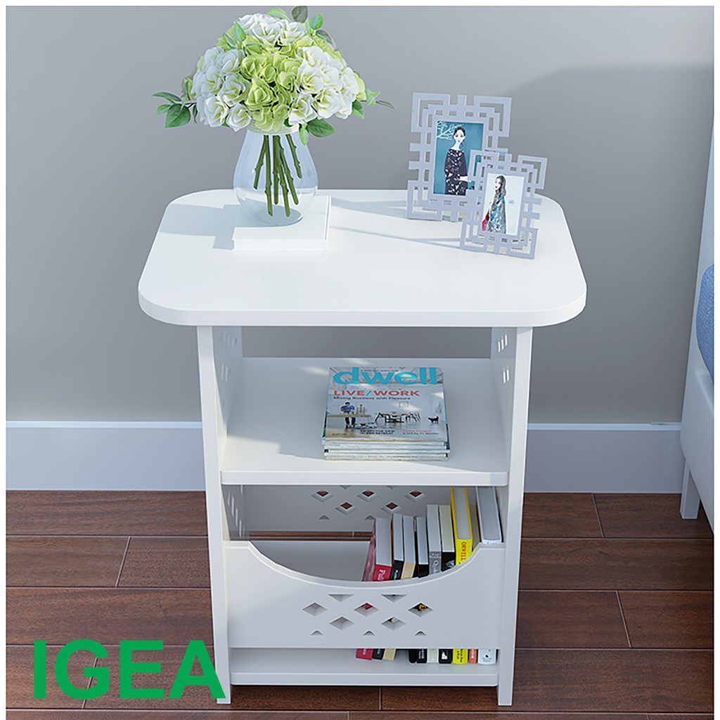 Bàn nhỏ, kệ đầu  chất liệu gỗ pvc cao cấp IG357