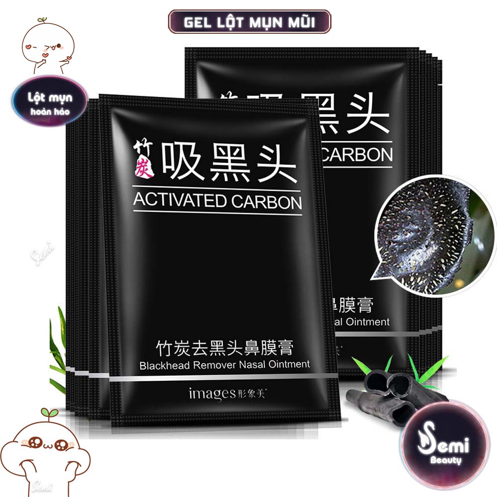 Miếng gel lột mụn mũi than tre hoạt tính Images sạch mụn se lỗ chân lông giảm bã nhờn