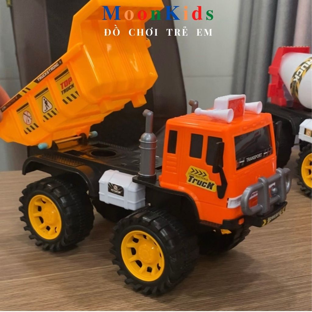 Xe ben đồ chơi cỡ lớn🚍xe cần cẩu cho bé,Xe múc đồ chơi loại to