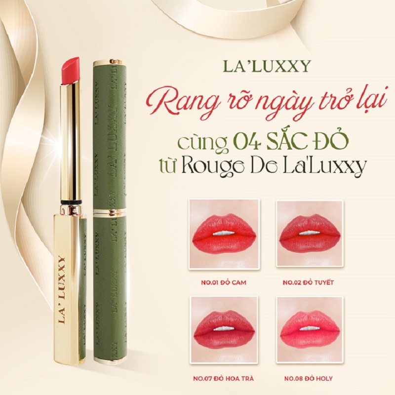 (Chính hãng) Son lạnh ROUGE DE LA’LUXXY của Dr.lacir hỗ trợ không thâm môi