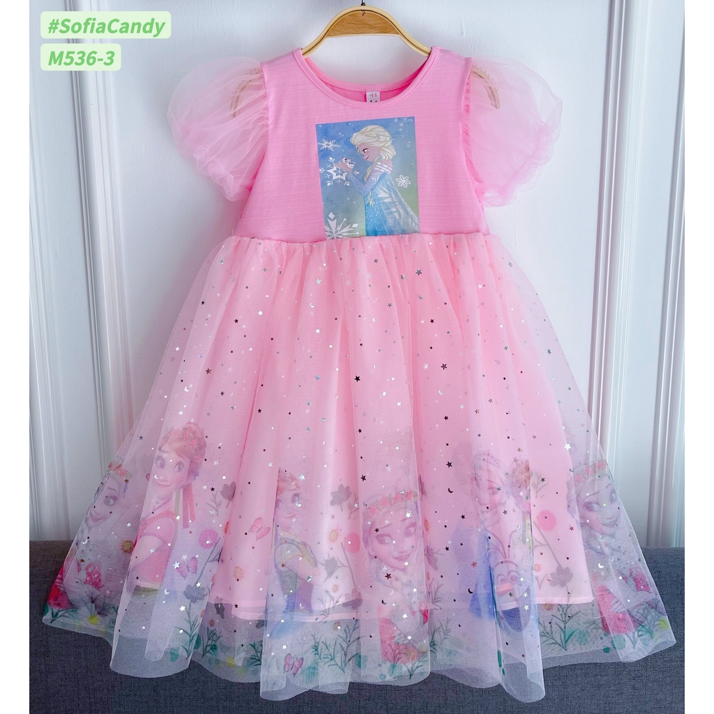 Váy elsa cho bé, váy elsa hàng thiết kế kiểu dáng công chúa size 2-10t