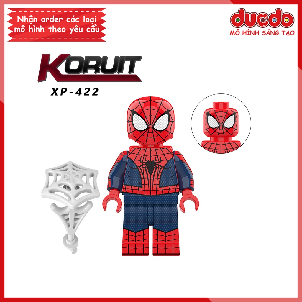 Minifigures nhân vật Spider Man người nhện không còn nhà - Đồ chơi Lắp ghép Xếp hình Mini Iron Man Mô hình KORUIT KT1055