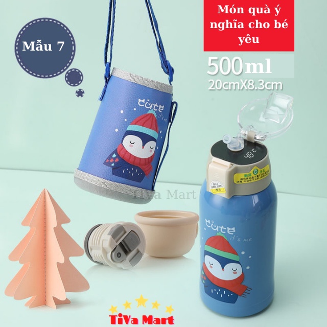 Phụ Kiện Bình Giữ Nhiệt, Nắp Cảm Ứng, Nắp Xoắn, Đầu Ống Hút Silicon_TiVa Mart
