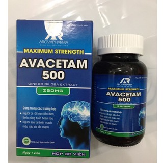 ✅(CHÍNH HÃNG) Viên Bổ Não Avacetam, tăng cường tuần hoàn não, hoạt huyết dưỡng não, hỗ trợ rối loạn tiền đình