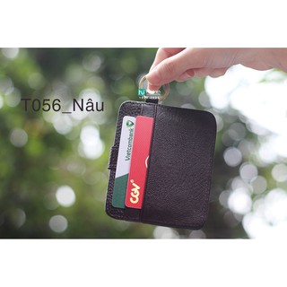 Ví Nam Da Bò T056 Sang Trọng Và Đẳng Cấp Kiêm Móc Treo Chìa Khóa