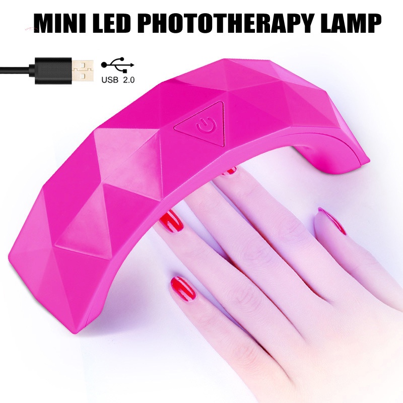 Đèn LED Sấy Khô Sơn Móng Tay UV Mini 9W Cổng USB Chuyên Dụng