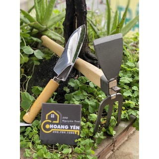 Bộ 2 Dụng cụ làm vườn cảo cuốc 2 đầu và xẻng C-mart A0697