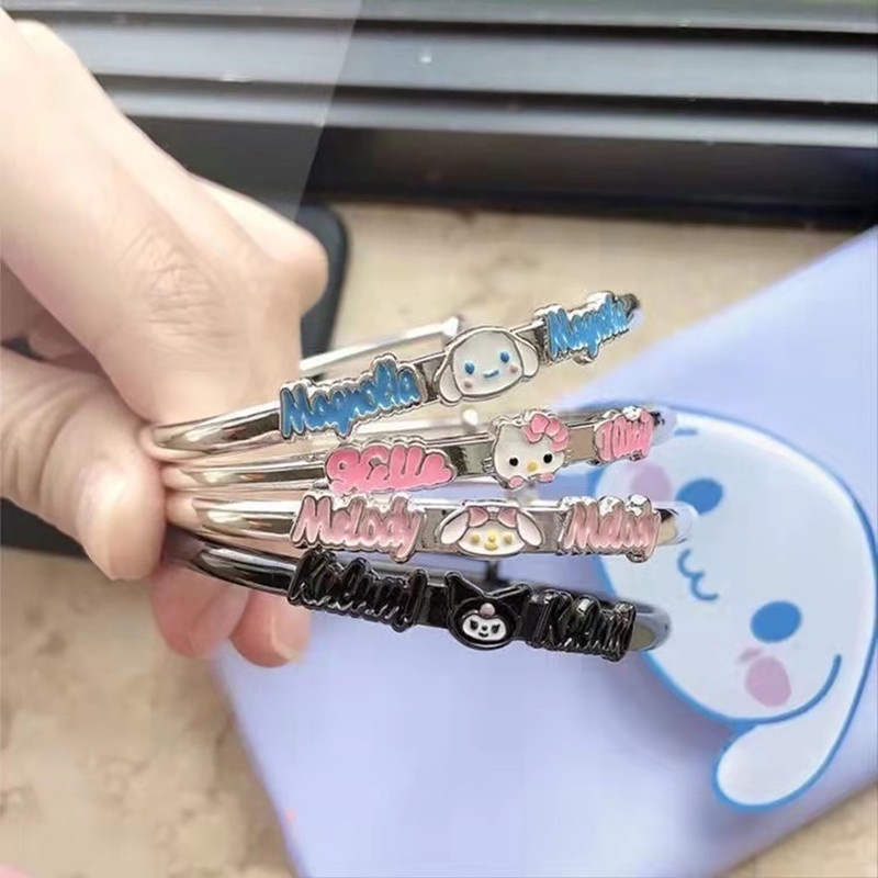 Vòng Tay Họa Tiết Chó Mèo Hoạt Hình Đơn Giản Ngọt Ngào Cho Nam Và Nữ