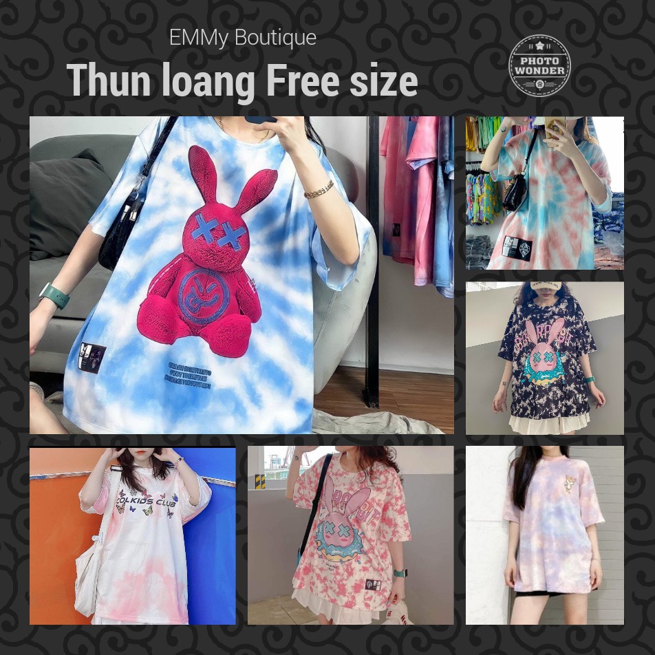 Áo thun loang free size, 95% cotton +5% spandex (dưới 70kg) chất lạnh, in lụa sắc nét, HOT HIT 2021