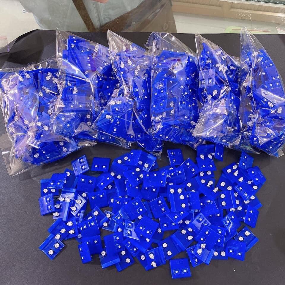 Khuyên tai nụ đá size mini nhỏ xinh chuẩn bạc ta - Kho sỉ bạc Nhất Linh