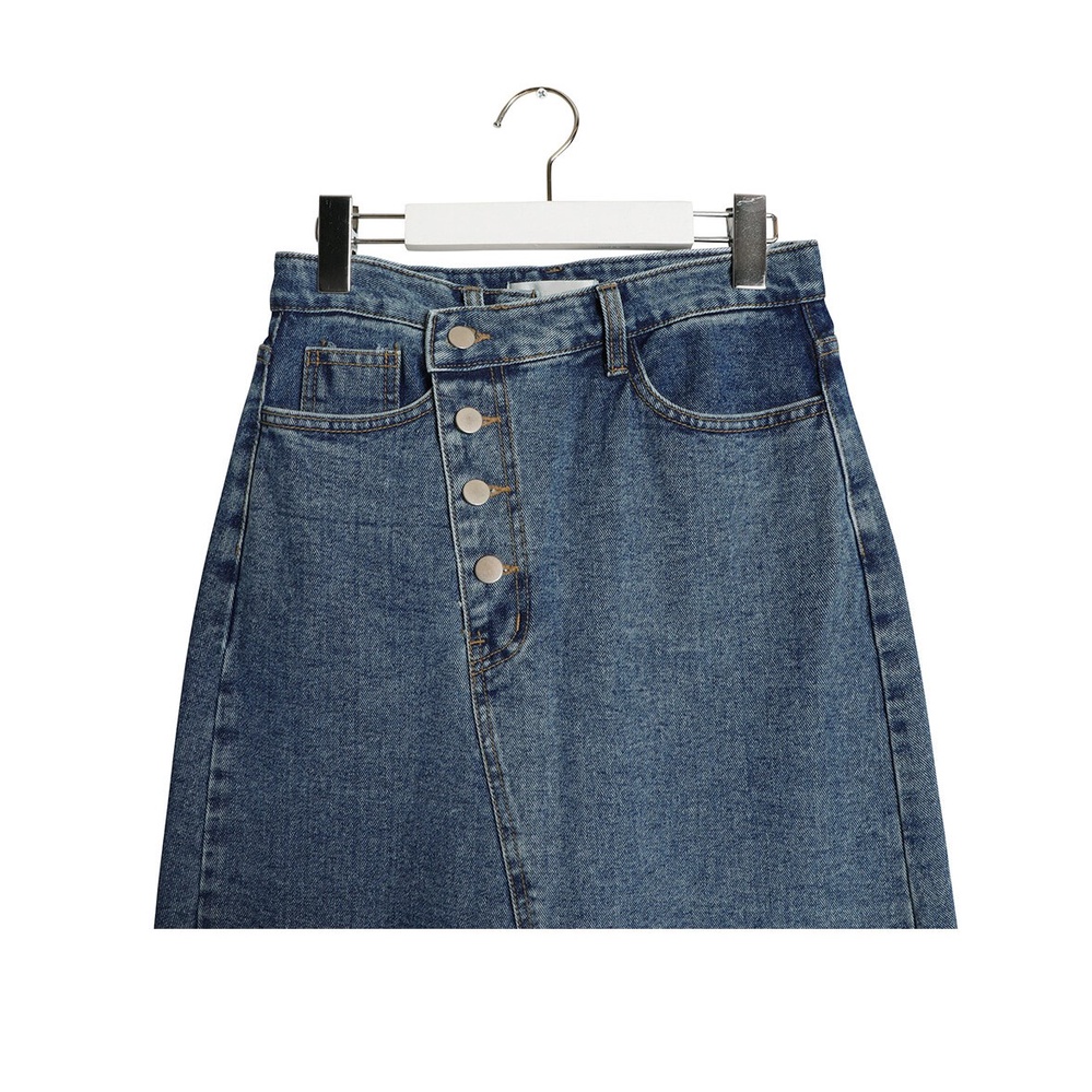Chân Váy Bò Dài Ribe Maxi Denim Skirt LOOKNONE