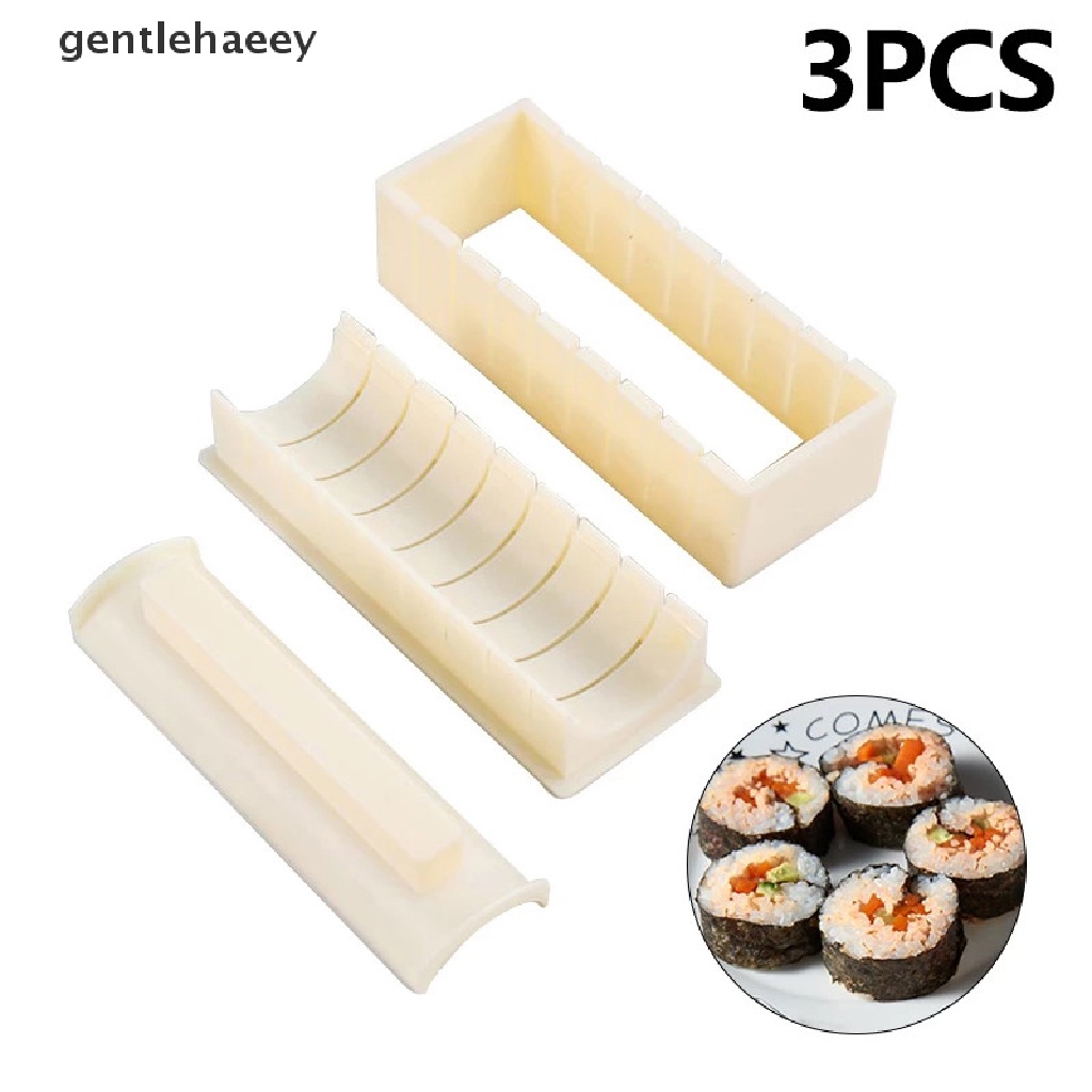 Set 3 khuôn làm cơm cuộn sushi tiện lợi