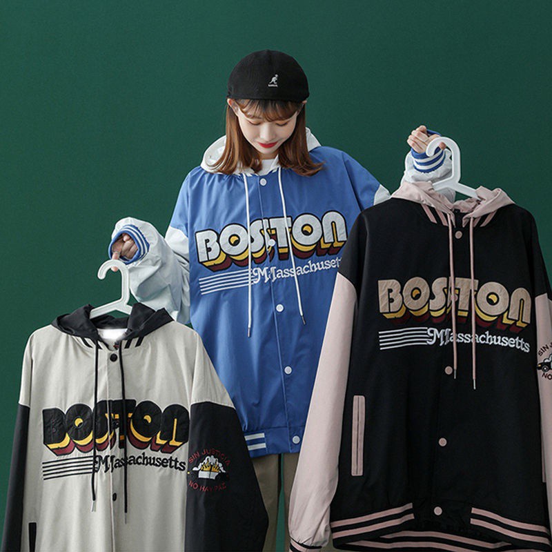 Áo Khoác Bóng Chày Dáng Rộng Phong Cách Hàn Quốc Cho Nam Và Nữ