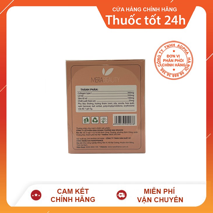 TPBS MeraBeauty - Bột Collogen Hỗ Trợ Tái Tạo Làn Da