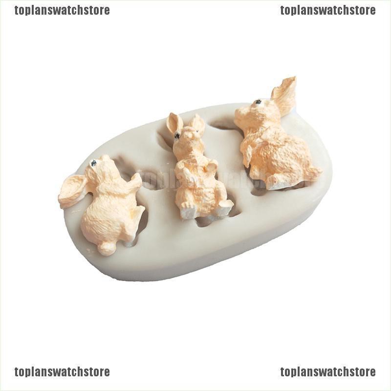 Khuôn silicone Làm Bánh Hình Thỏ Đáng Yêu