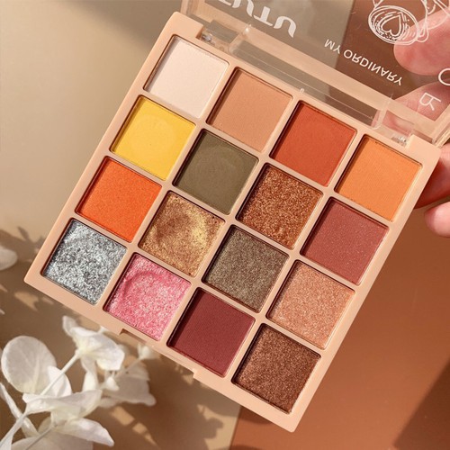 Phấn Mắt TuTu , Yancai 16 Ô KaQi Color Eyeshadow Palette Hàng Nội Địa Trung