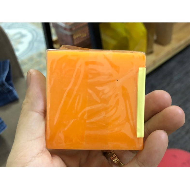 Xà Phòng Cam Nghệ Thái Lan - Soap Giảm Mụn Lưng Trắng Da