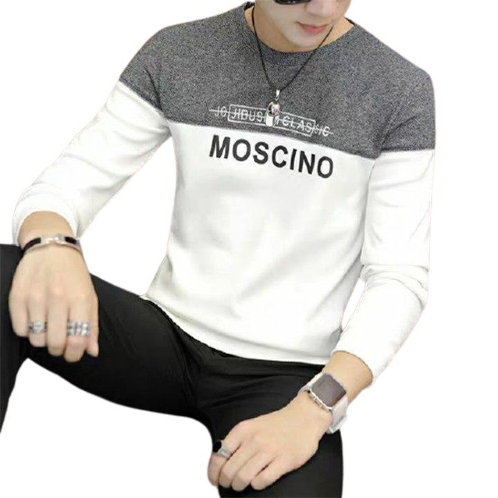 Áo thun nam tay dài cổ tròn moscino- L06 | BigBuy360 - bigbuy360.vn