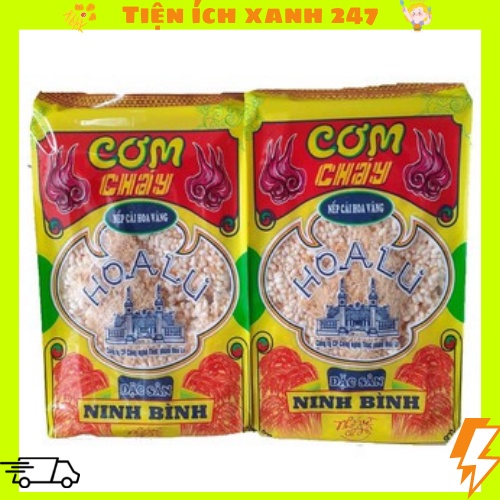 Combo 6 gói - Cơm cháy Hoa Lư nếp cái hoa vàng - Đặc sản Ninh Bình (xách 6 gói x 200g)