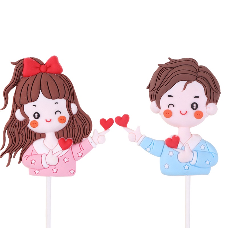 que cắm nhựa dẻo cặp đôi tình nhân