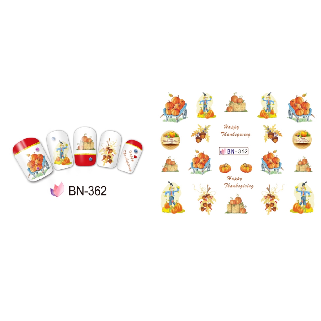 [Hàng mới về] Set 12 cái nhãn dán trang trí móng tay nghệ thuật nhiều phong cách