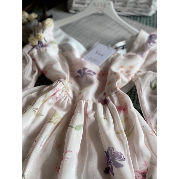 Váy đi tiệc voan lụa dáng dài cao cấp có size S-M