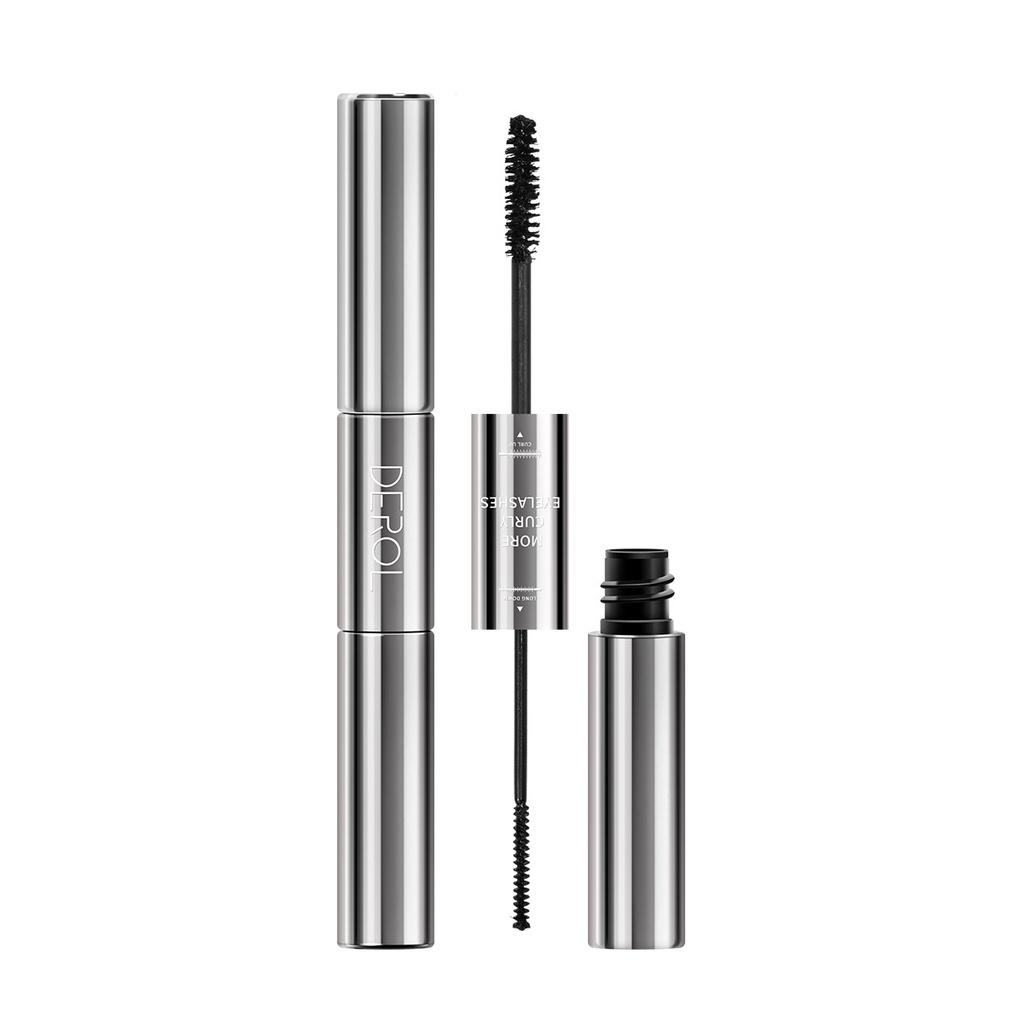 [Hàng mới về] Mascara DEROL hai đầu chống thấm nước nhanh khô làm dài dày và cong mi hiệu quả