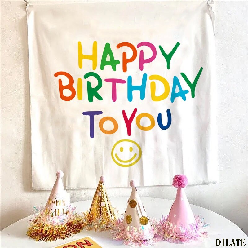 Banner - Thảm treo tường trang trí sinh nhật kiểu Hàn Quốc