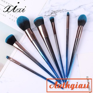 Bộ cọ siêu mềm makeup 7 cây Xixi màu Xanh Đen Loang