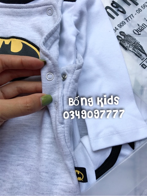 Bộ Yếm Bé Trai Bat Man Kèm Bodysuit