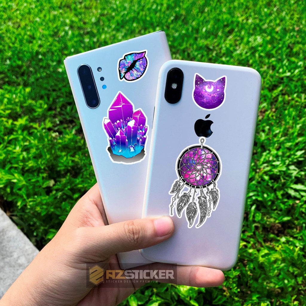 [ Xưởng Bán Sỉ ] Sticker Dán Trang Trí Sổ Tay , Dán Nón Bảo Hiểm Sticker Chủ Đề Galaxy