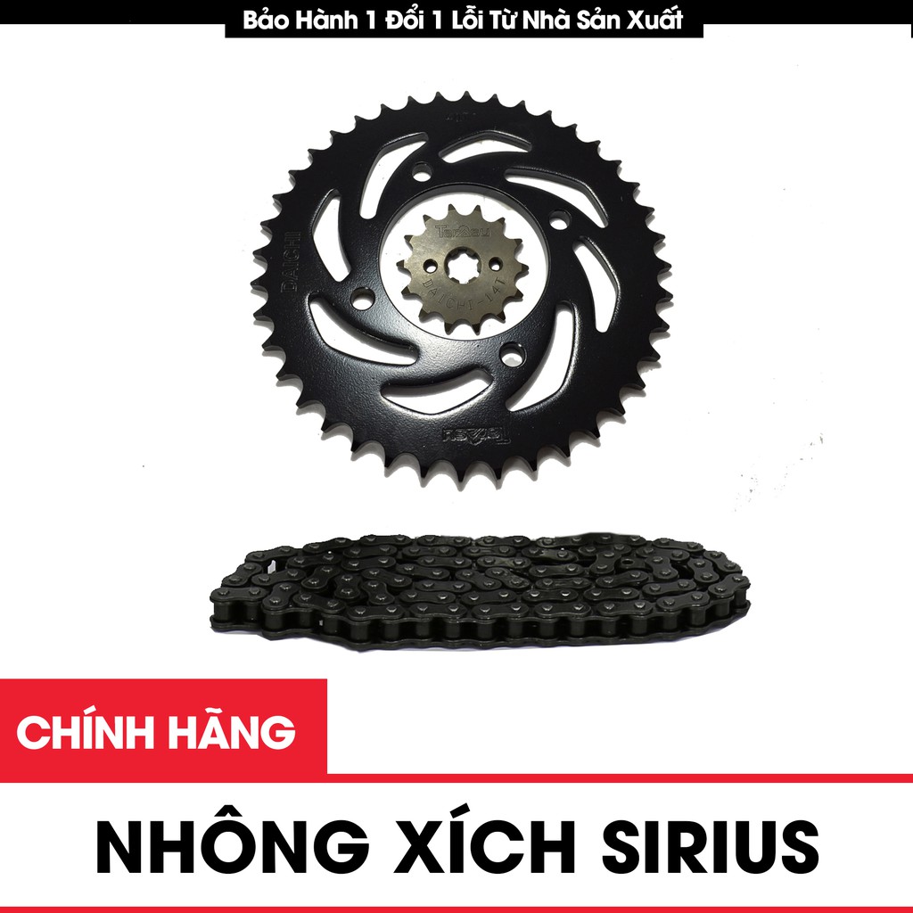 Bộ nhông xích Yamaha Sirius Fi chính hiệu Daichi thông số