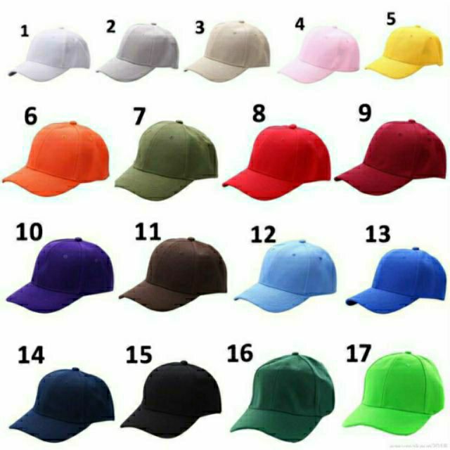 ☘Nón Lưỡi Trai Trơn Rẻ Đủ Màu 16 Màu Tự Chọn☘️