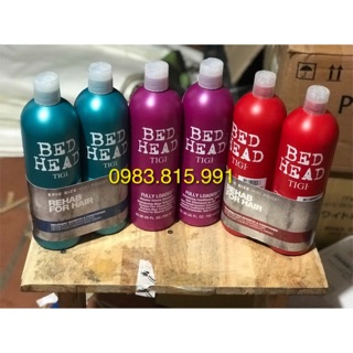 [Auth] cặp dầu gội xả Tigi Bed Head 750ml có Bill